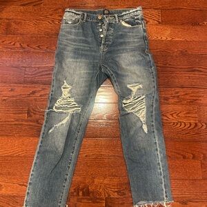 BDG Blue Relaxed Distressed Jeans